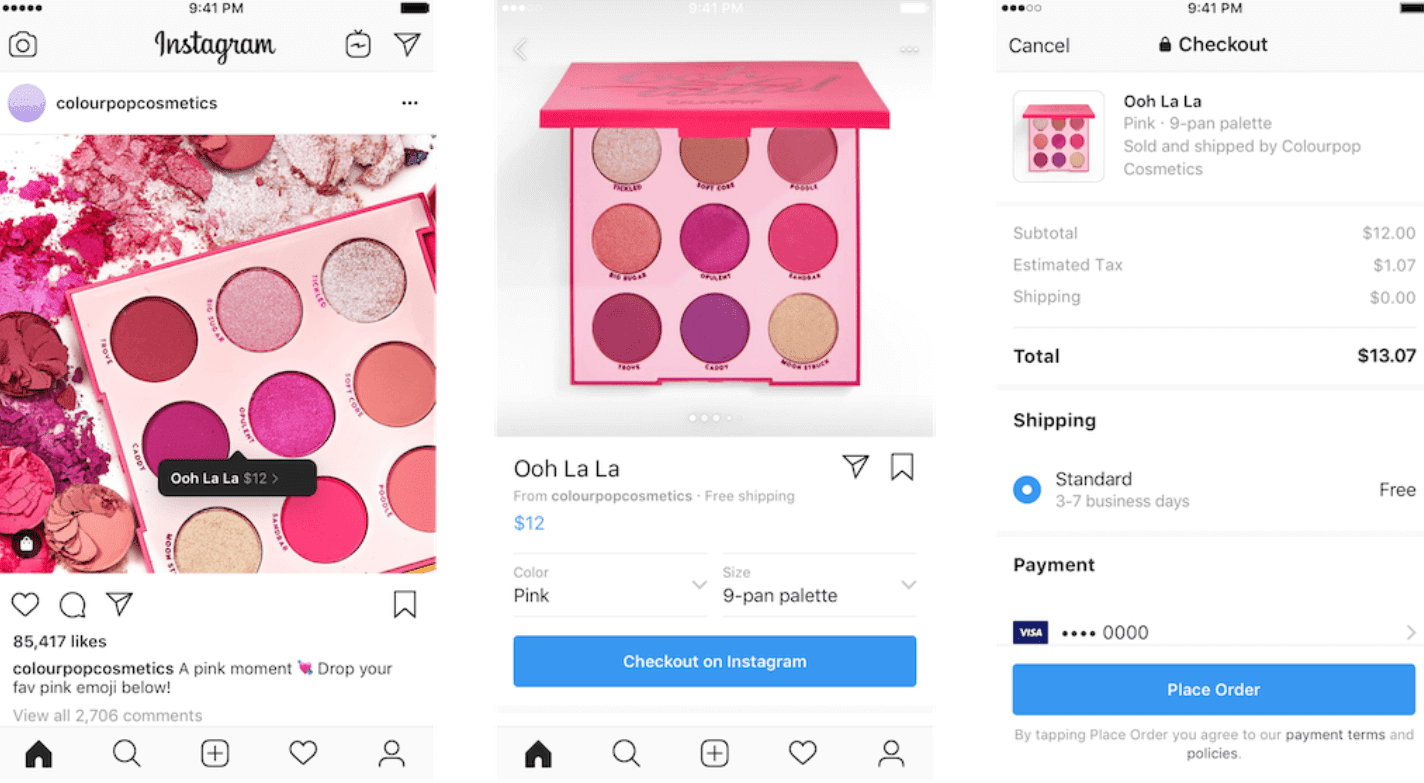 Instagram E-commerce Blueliner Marketing