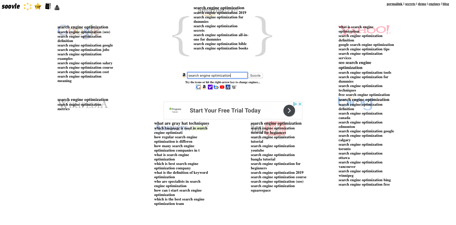 Soovle - SEO blog